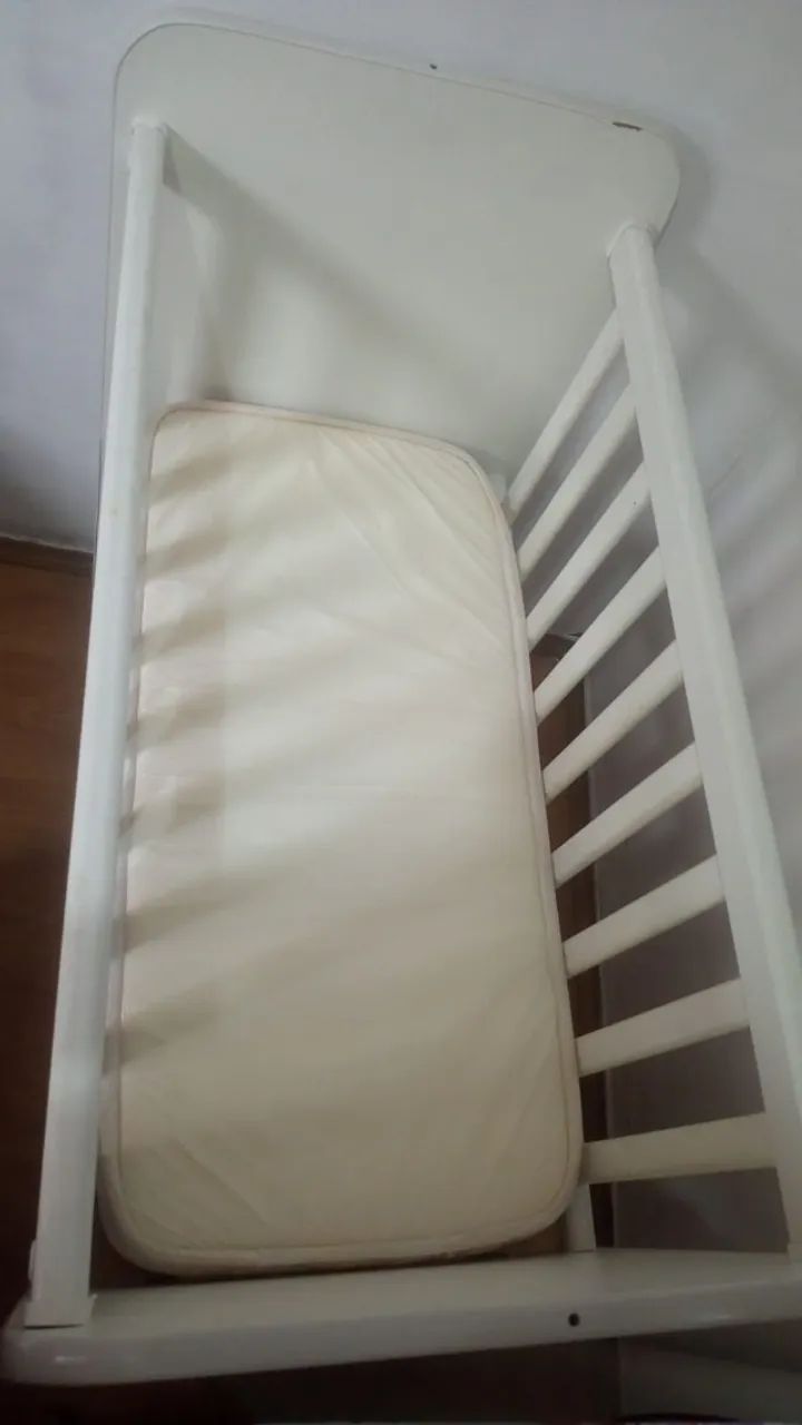 Mini Berço com colchão e rodinha - Foto 2