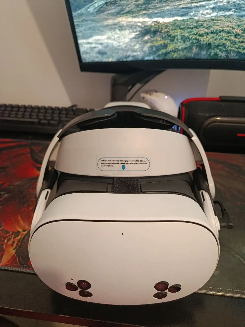 Meta Quest 3s 128GB + BOBOVR M3 PRO + Cabo Vr Link 5 m - Peças e