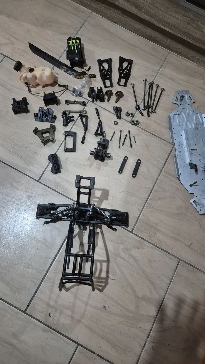 Rc Automodelo Red Cat 1/5 xb lote peças 
