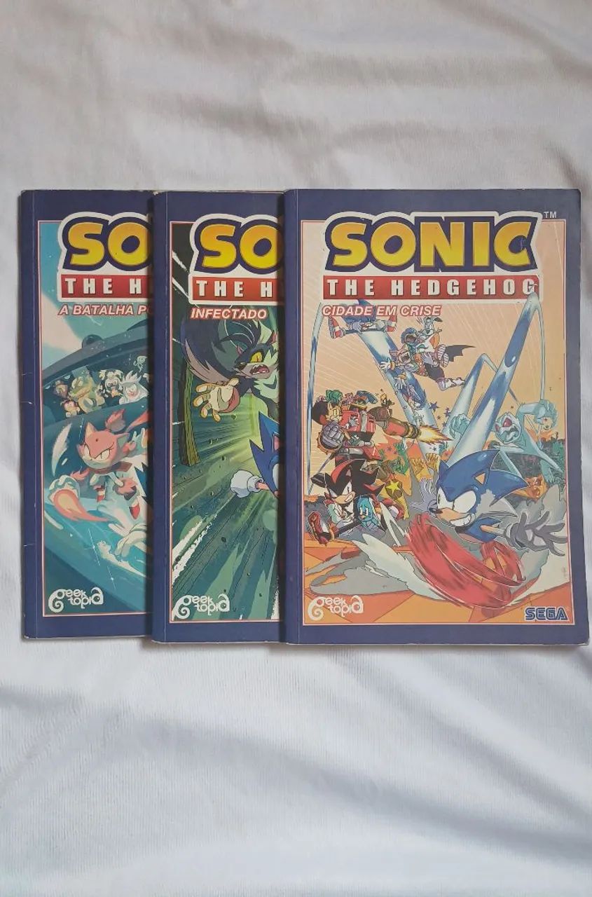 HQs Sonic The Hedgehog Vol. 3, 4 e 5 - Foto 2