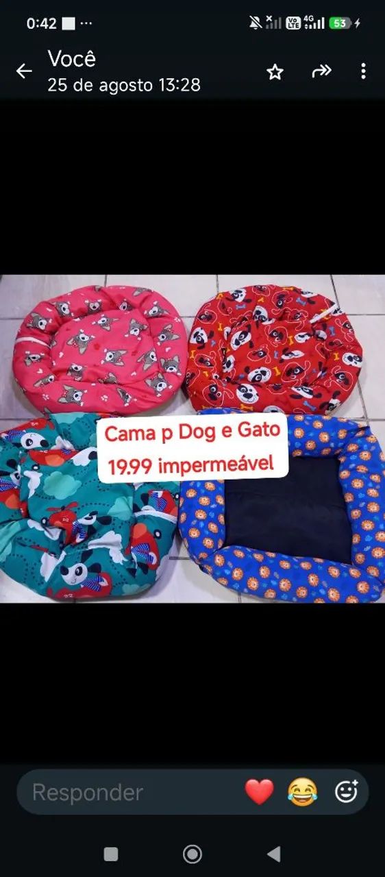 Cama p animal impermeável 