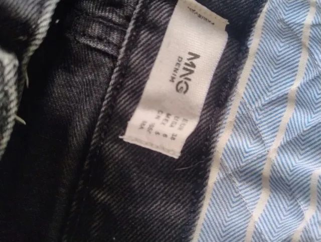 Short jeans preto MNG DENIM - Foto 3