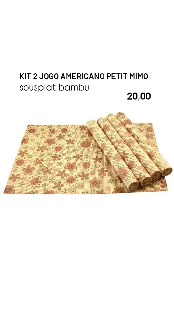 KIT 2 JOGO AMERICANO 