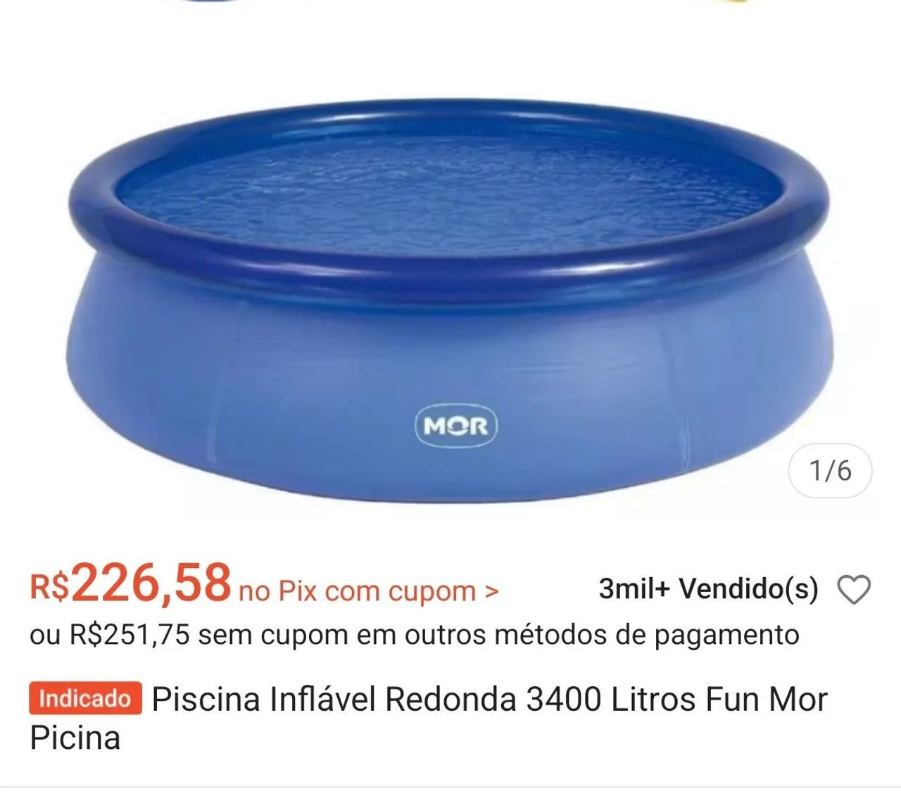Piscina inflável redonda  - Foto 3