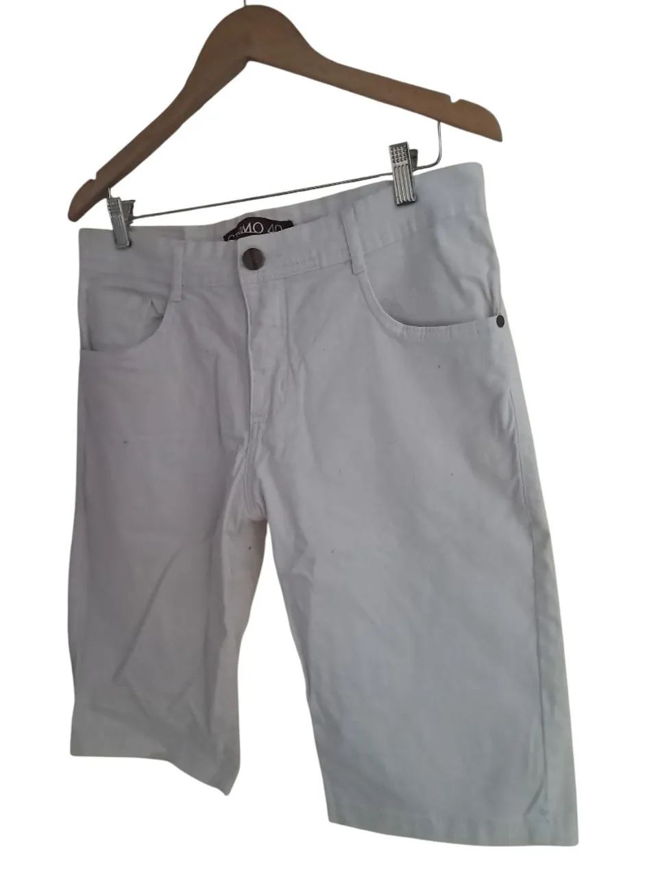 Bermuda Masculina Branca n°40