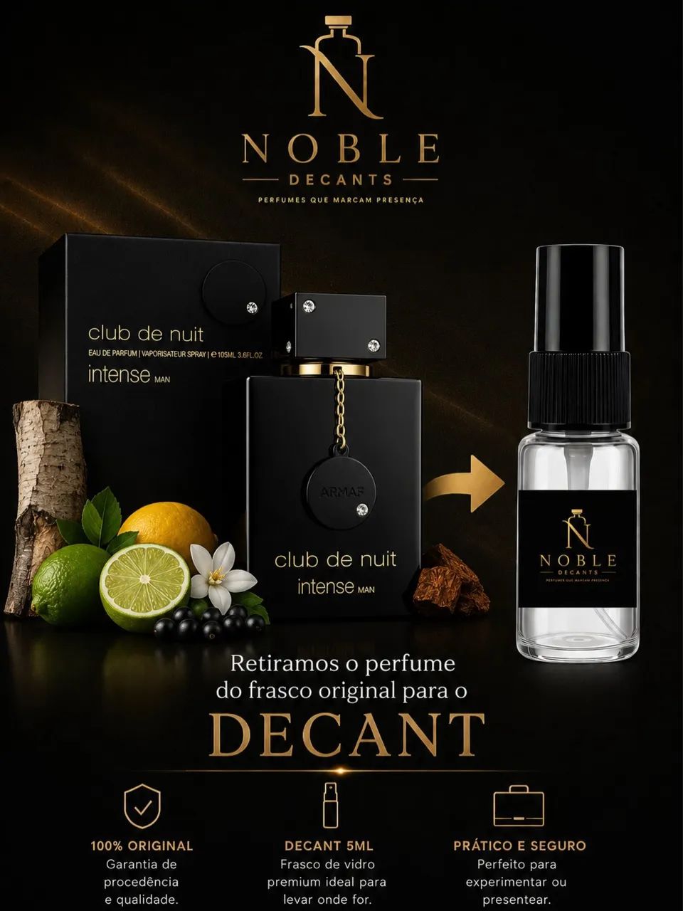 Decant Perfume Club De Nuit - intense man  - Foto 2