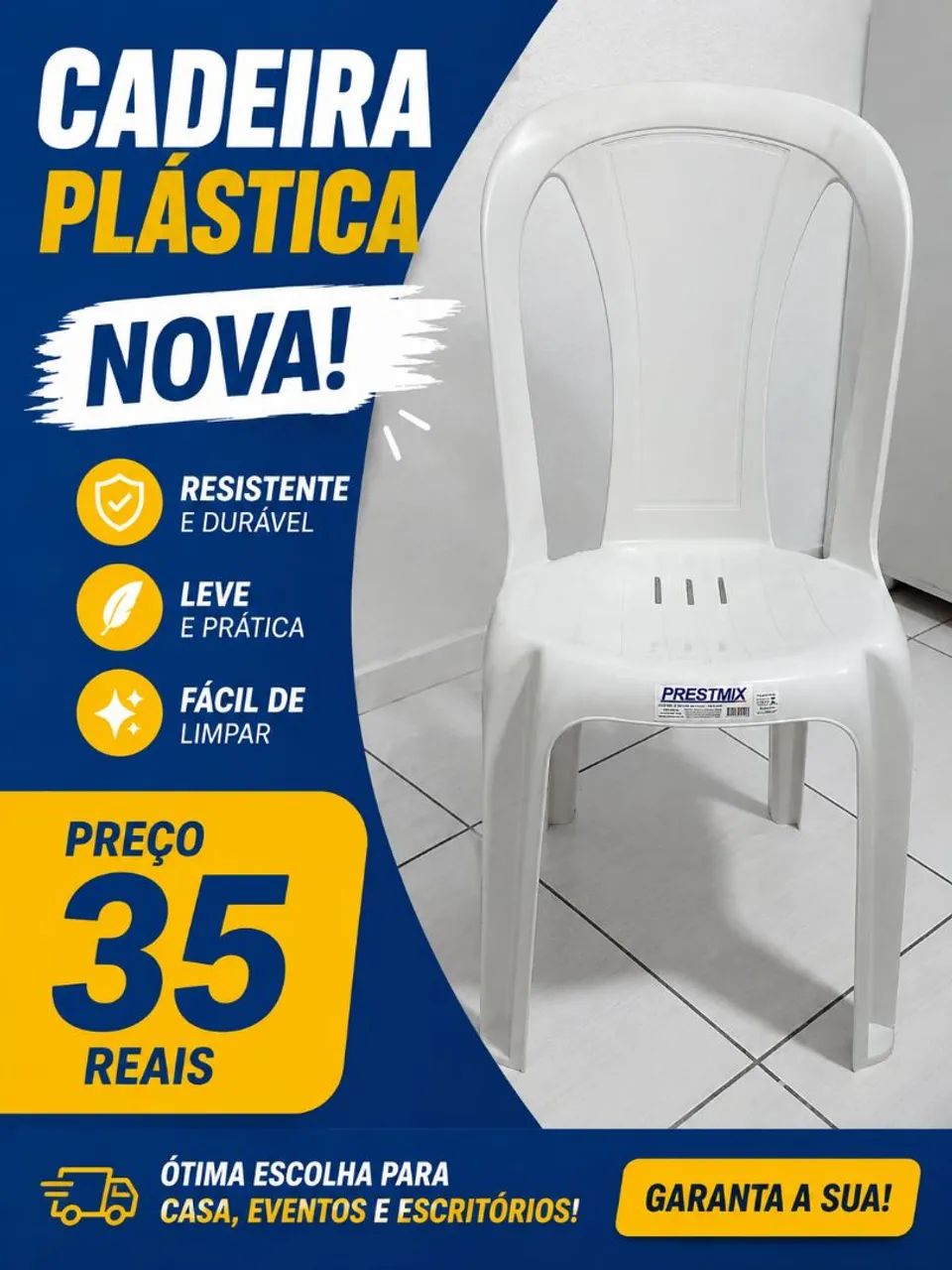 Cadeira plástica 