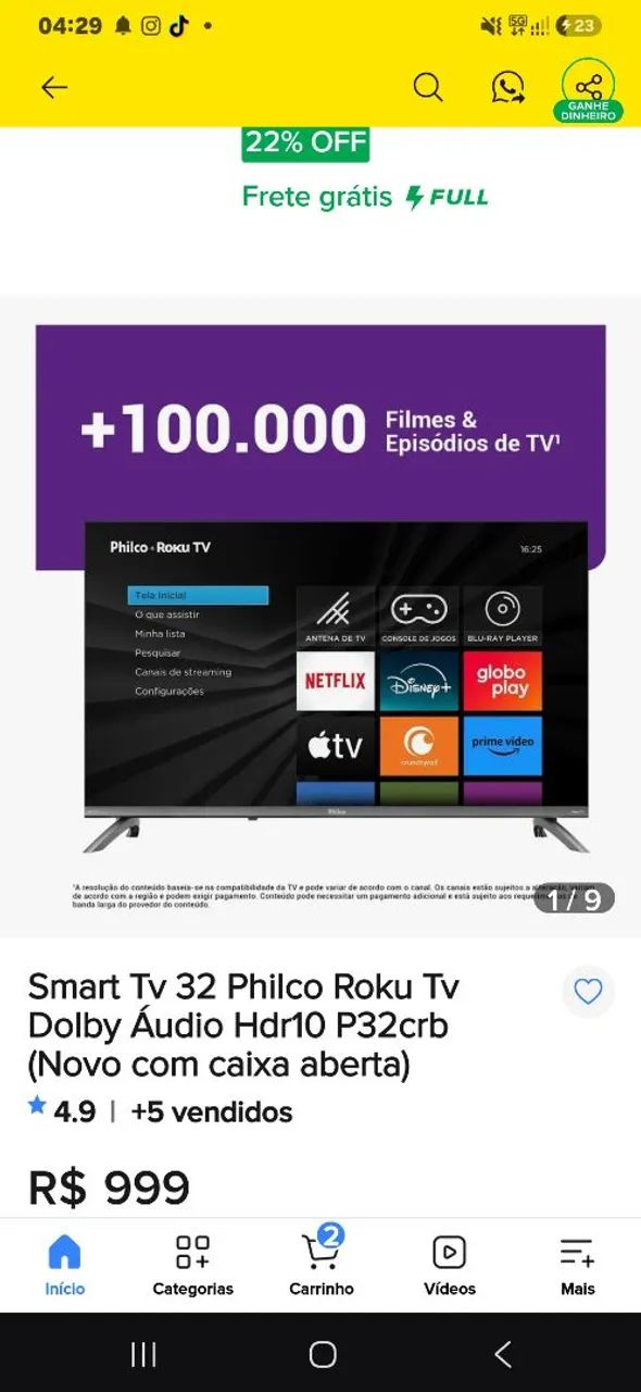 Vendo tv philco smart - Foto 5