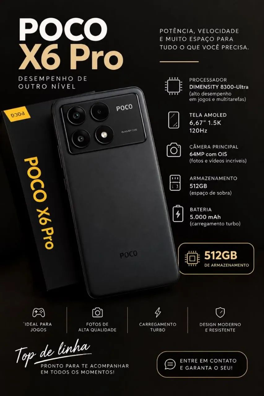 Celular POCO X6