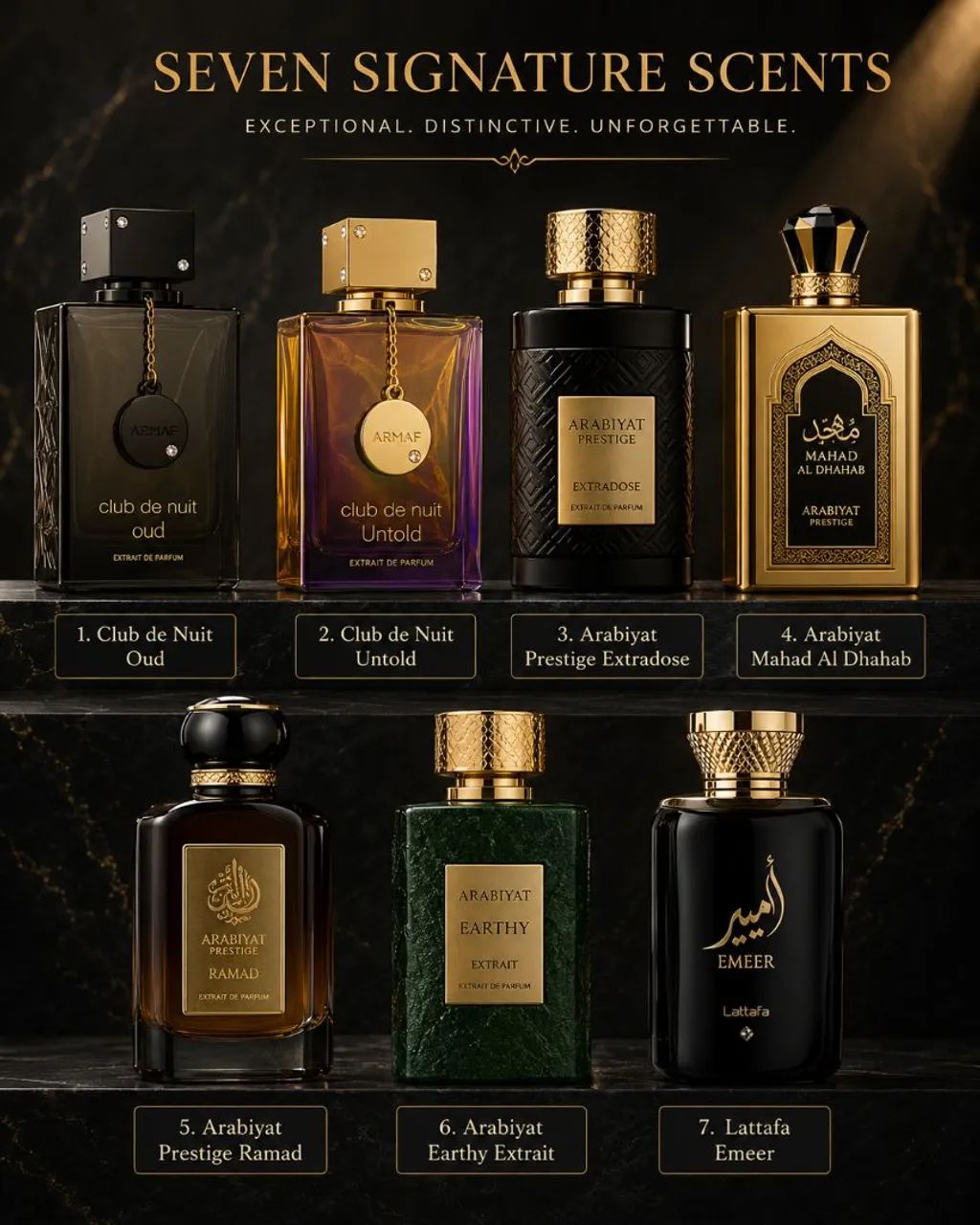 Combo Perfumes Árabes Originais 