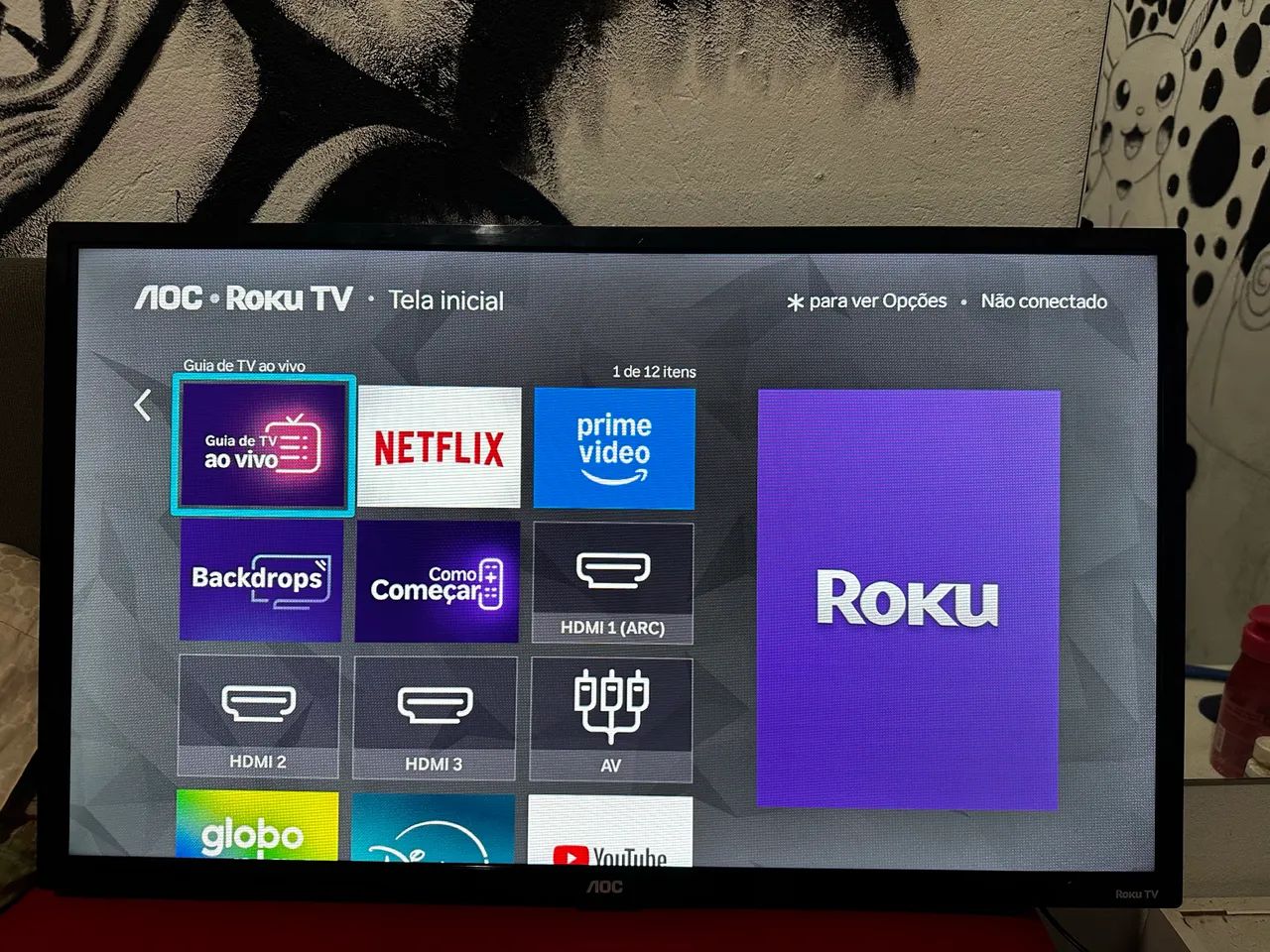 Televisão 32 AOC Roku smart  - Foto 2