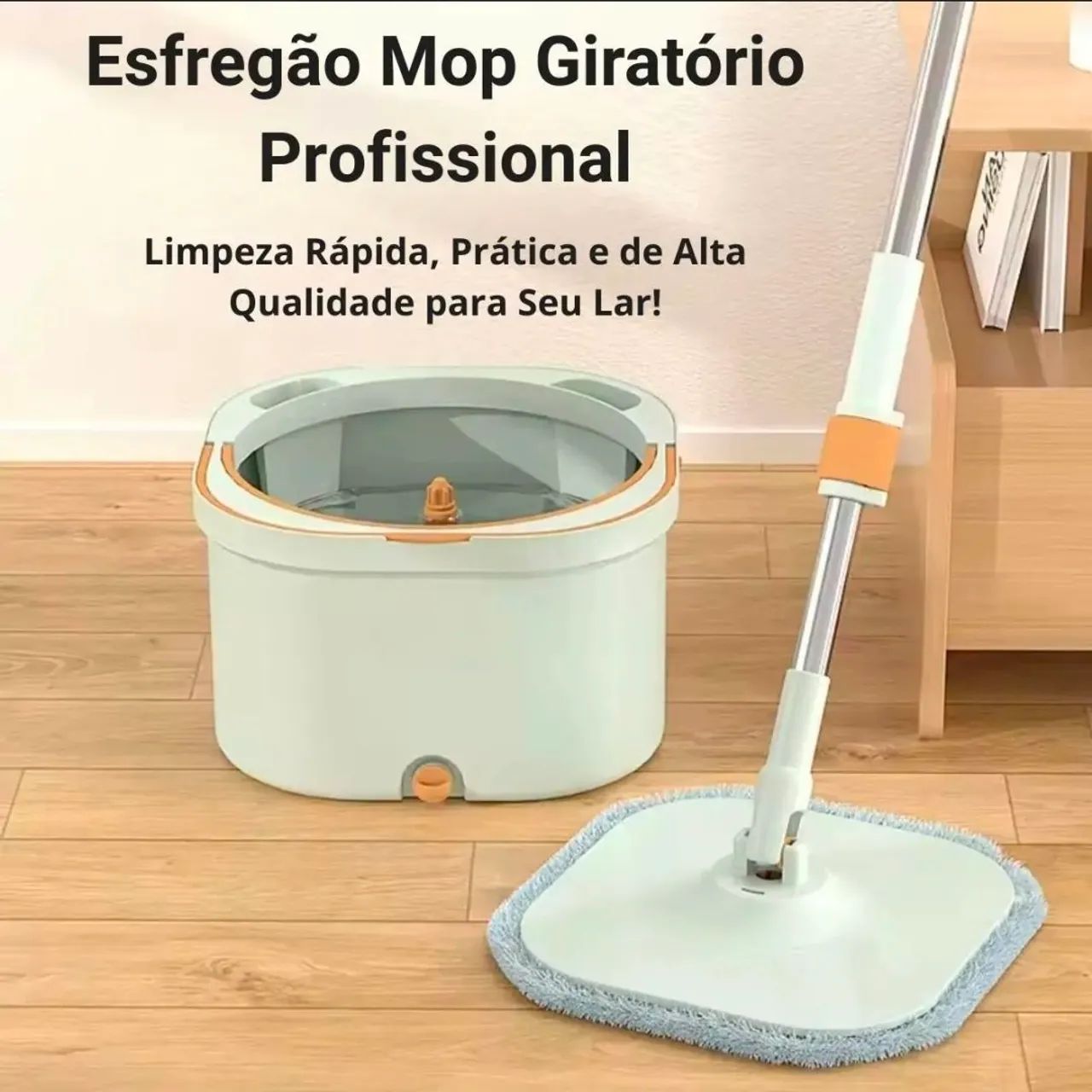 Mop Giratório Homettler com Sistema Duplo Água Limpa e Suja inteligente. - Foto 4