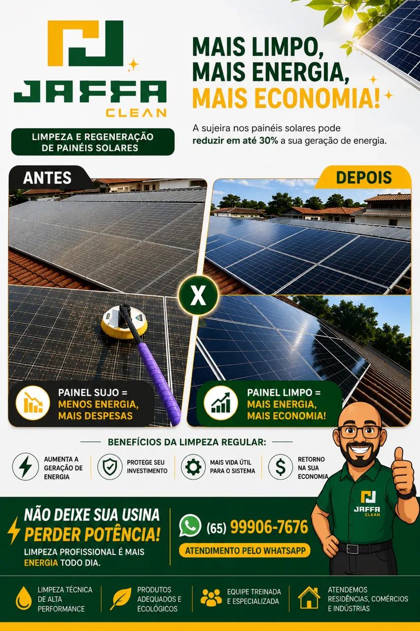 JAFA CLEAN | LIMPEZA DE PAINÉIS SOLARES