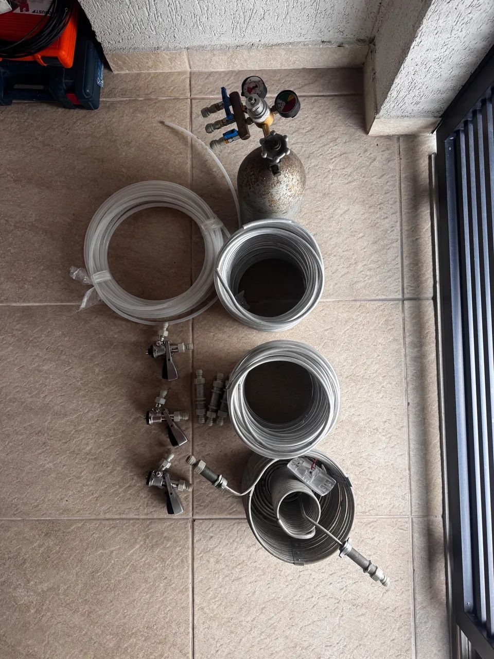 Cilindro co2 serpentina engate rapido barril de choop - Foto 2