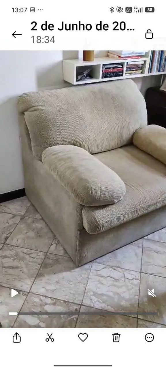 Sofá - cama solteiro da Herval 
