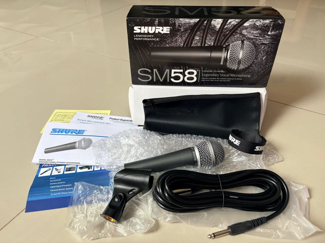 Microfone Shure SM58, Dinâmico Cardioide Original