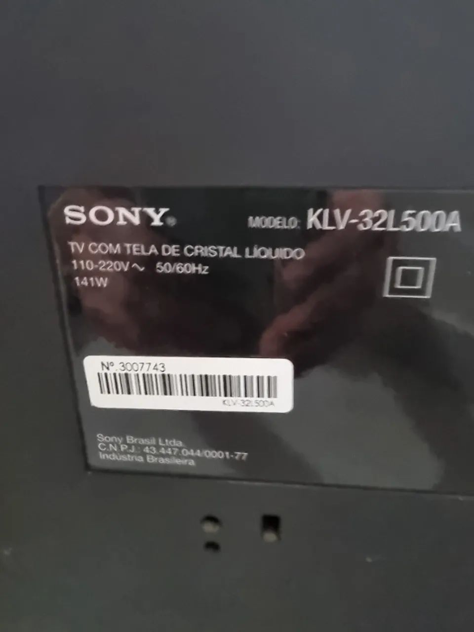 TV Sony Bravia 32 Polegadas LCD Modelo: KLV-32L500A - Foto 2