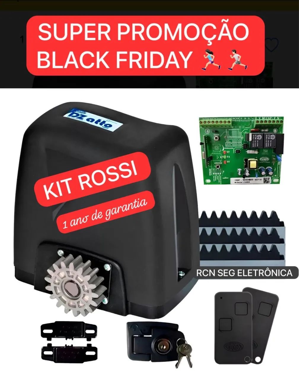 KIT MOTOR PORTÃO  - Foto 2
