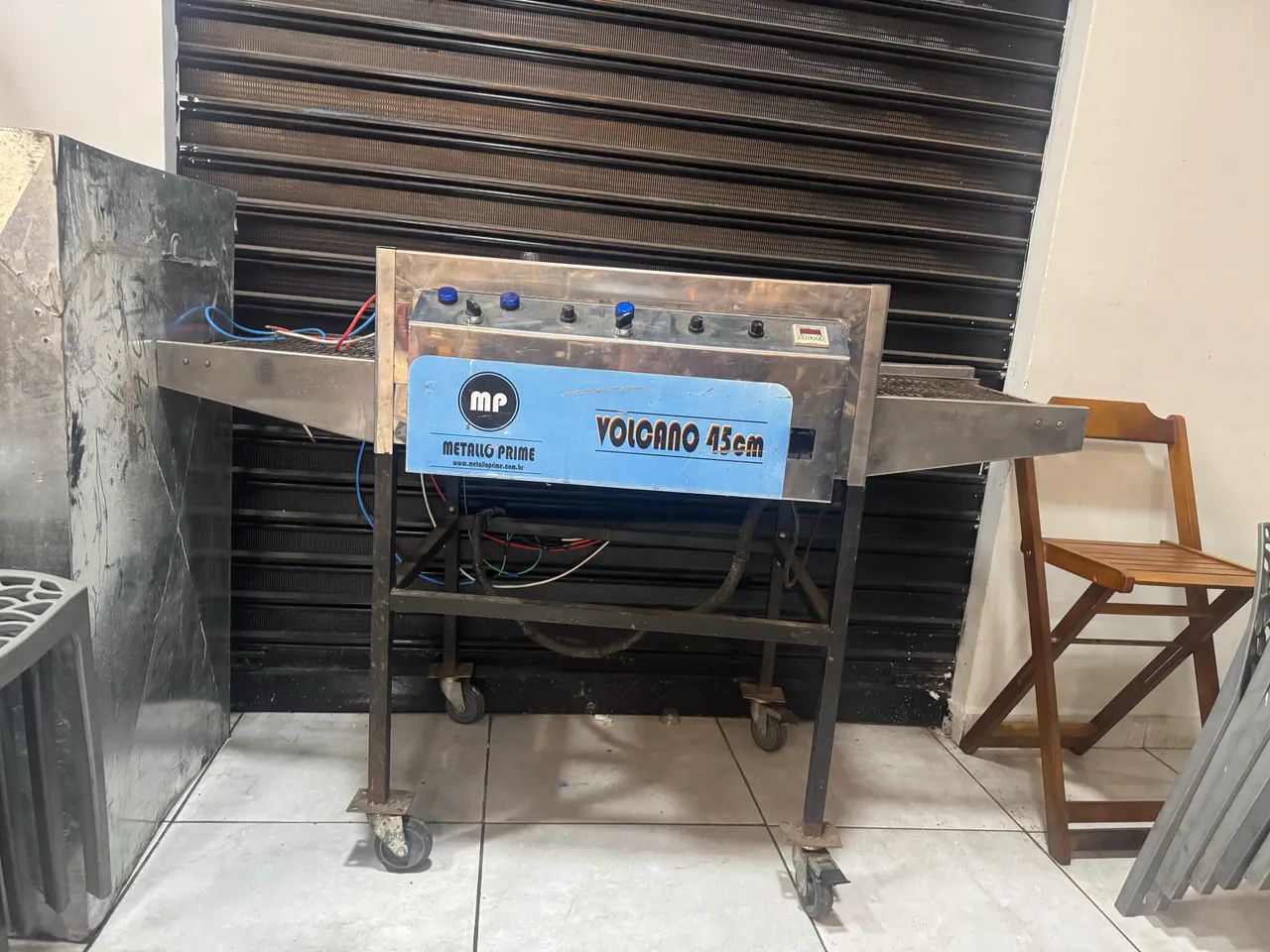 Forno esteira monofásico funcionando somente uma resistencia 