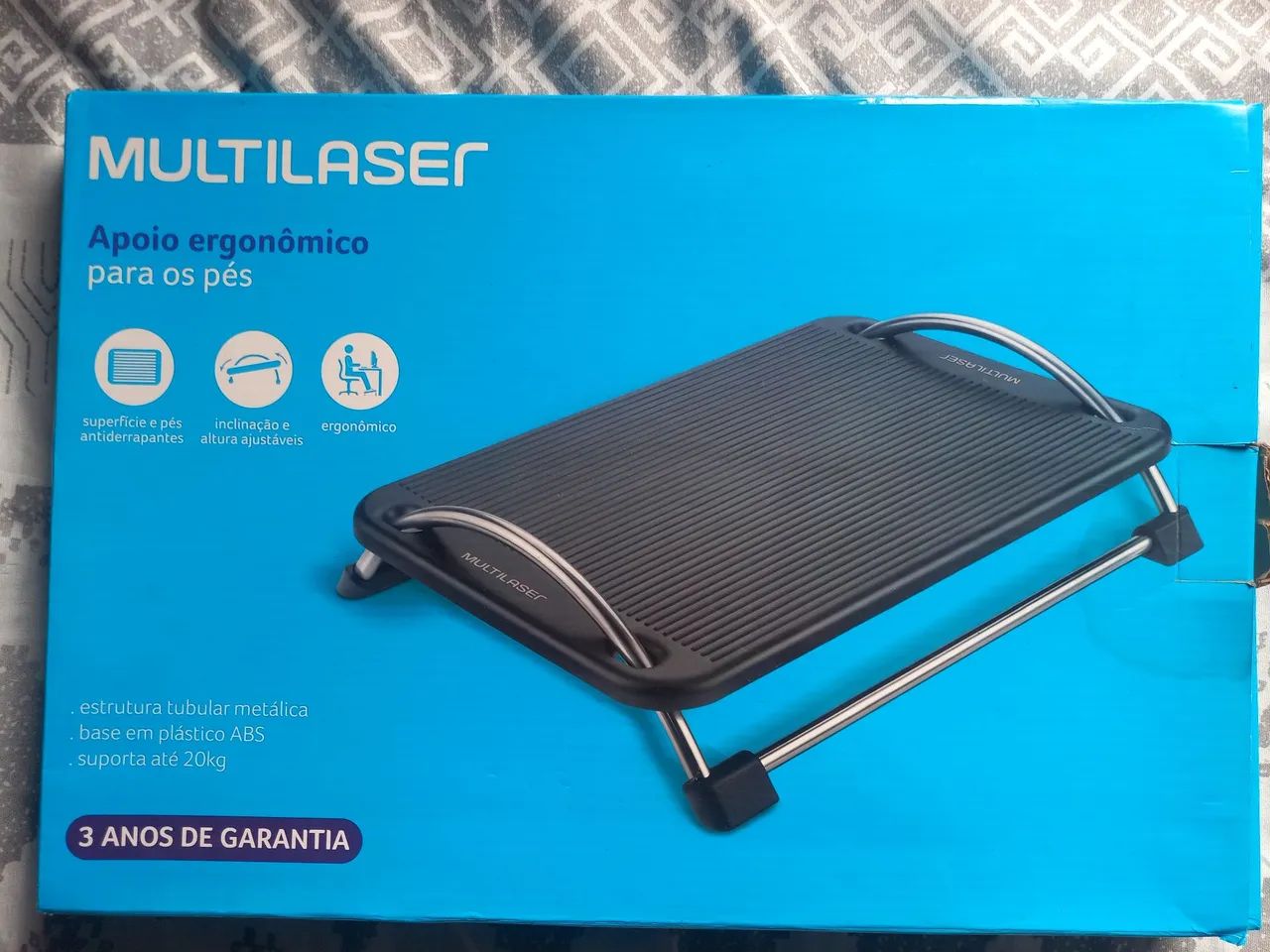 Apoio Suporte Ergonomico Para Pes Angulavel Multilaser Ac059 - Foto 2