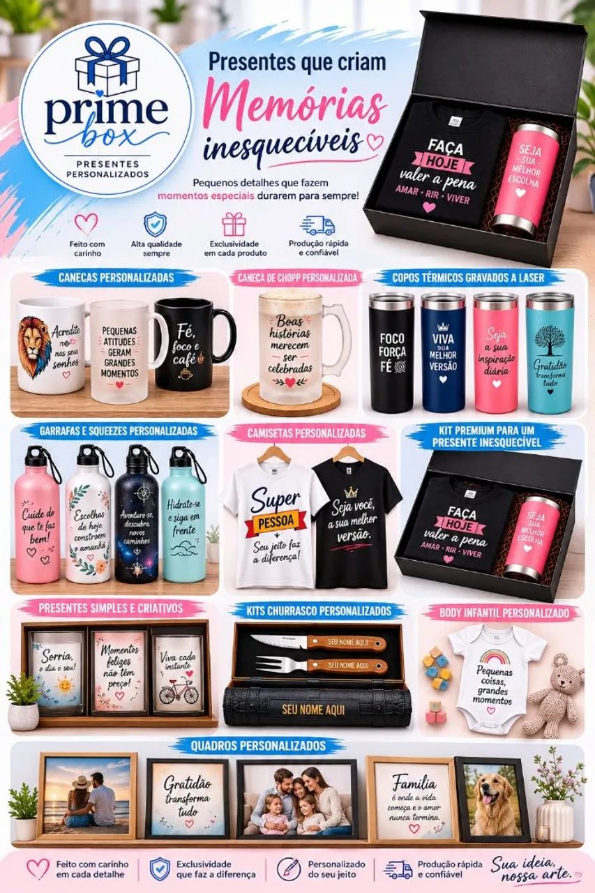 ? Presentes Personalizados que Encantam e Criam Memórias!