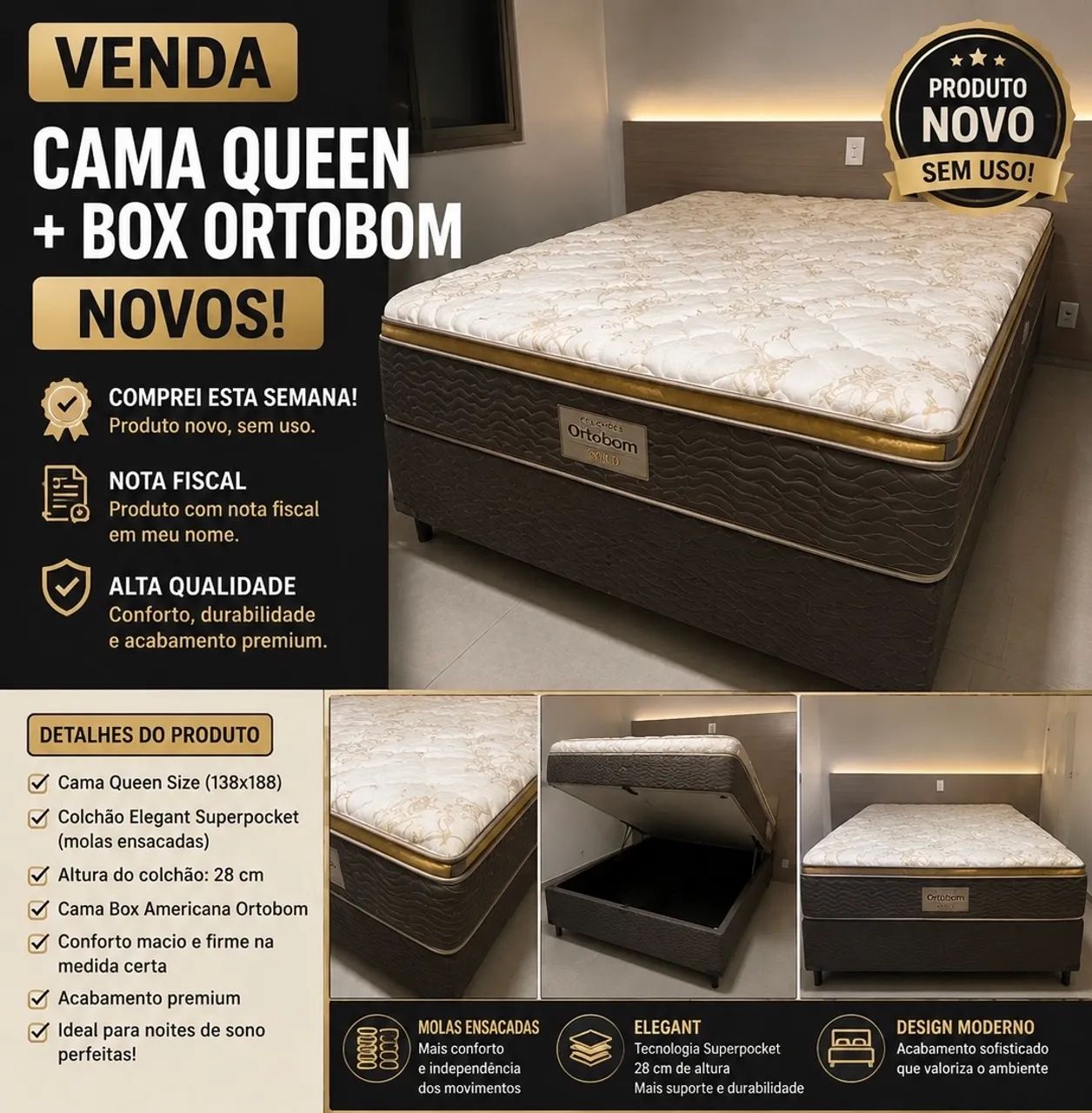 Cama e Box Ortobom! 