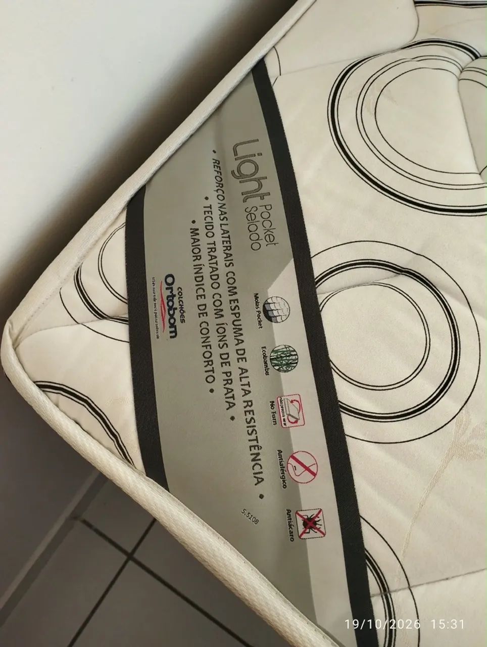 Cama box solteiro Ortobom - Foto 4