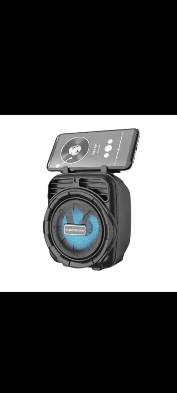 Mini Caixa De Som Bluetooth Com Radio FM E Led - Foto 2