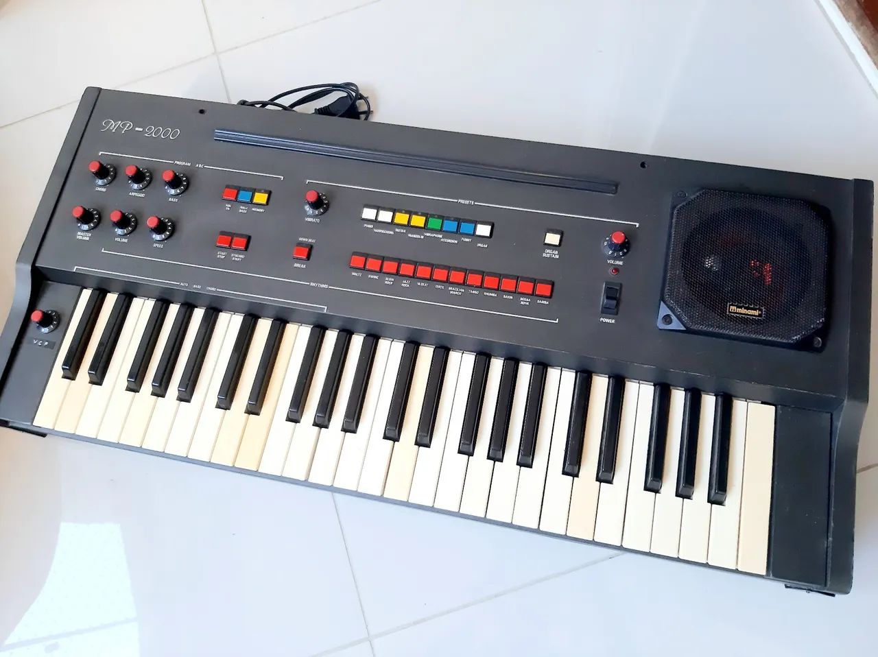 Minami - MP2000 Órgão Eletrônico Portátil - Teclado Vintage