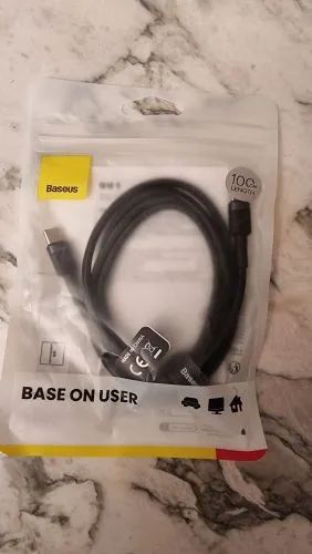 Cabo USB C P/ USB C Baseus Estilo Corda (Original e Lacrado) - Foto 5
