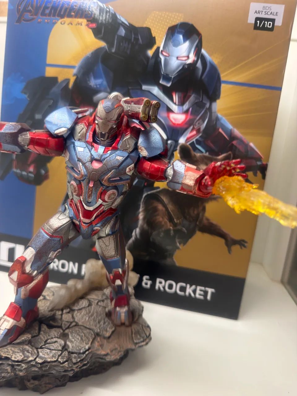 Patriota - Iron Studios - BDS Art Scale 1/10 - Sem o Rocket