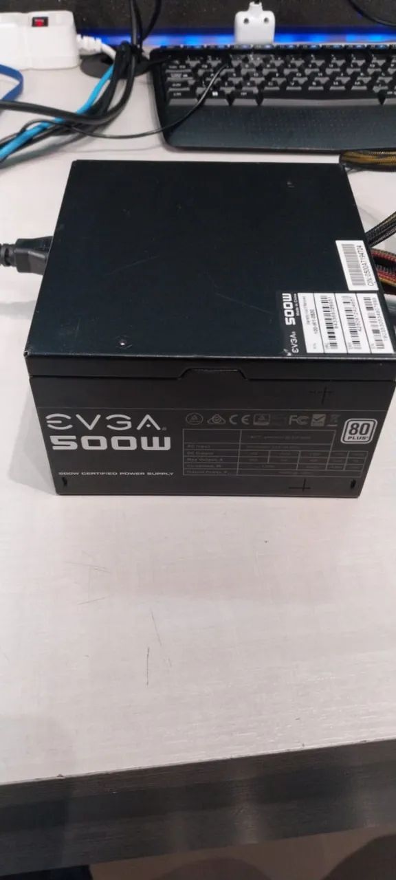FONTE ATX 500 WATS 80 PLUS EVGA - Foto 2