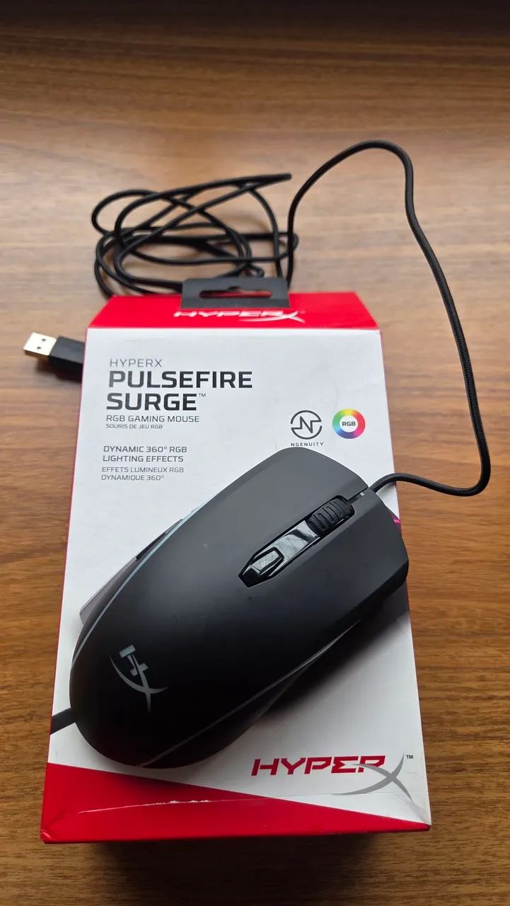 Mouse Gamer Hyperx Pulsefire Surge - no precinho 