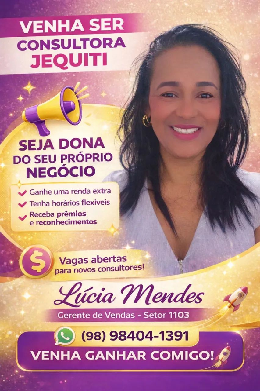 ? Seja Consultora Jequiti e Aumente Sua Renda!