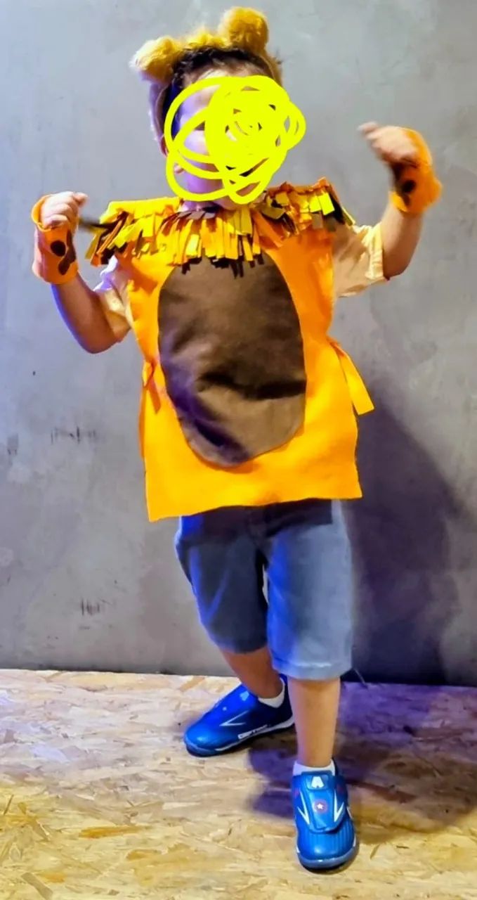 Fantasia leão em feltro - Foto 2