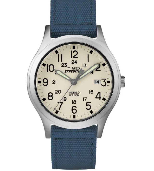 Relógio Timex Expedition 36mm mostrador creme