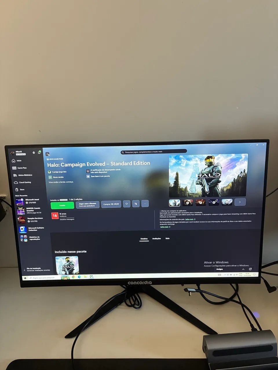 Monitor Gamer 24? Concórdia IPS 100hz - Foto 2