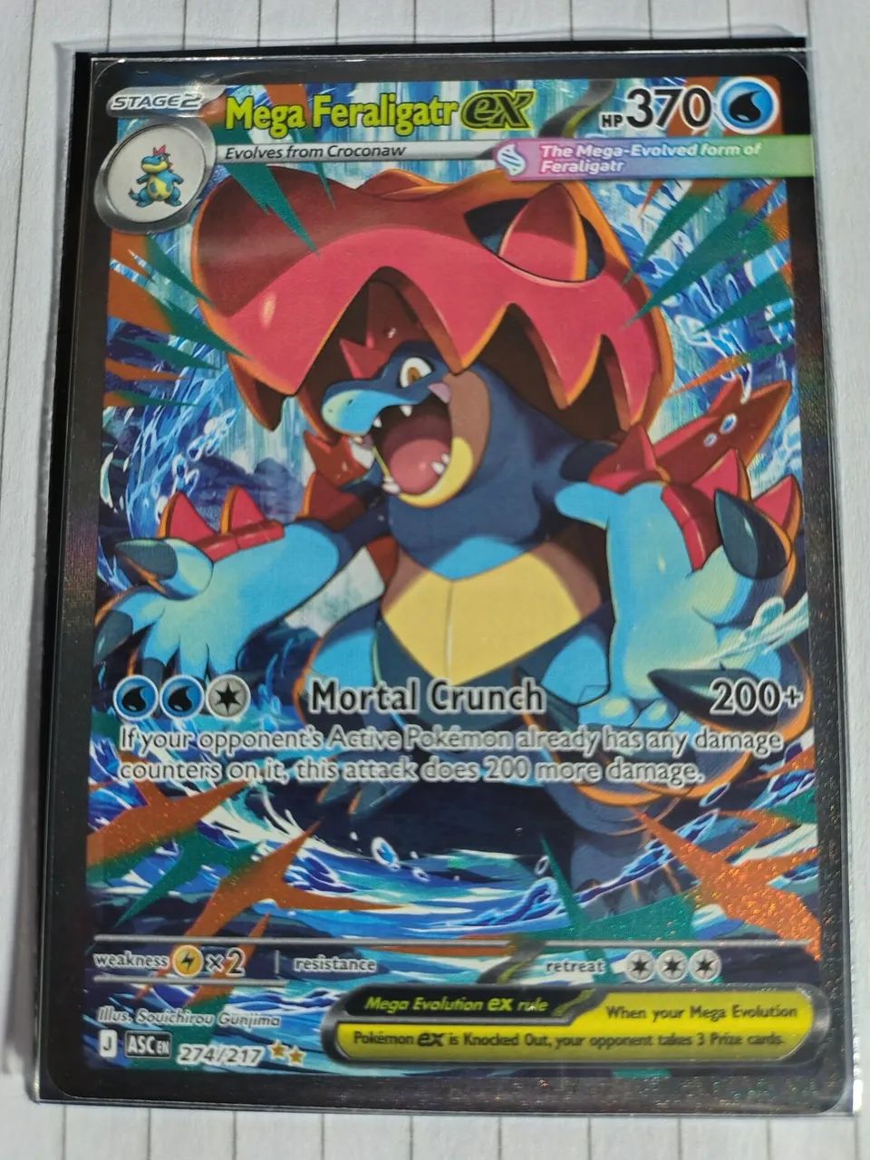 Mega Feraligatr Ex SAR em Inglês  - Foto 4