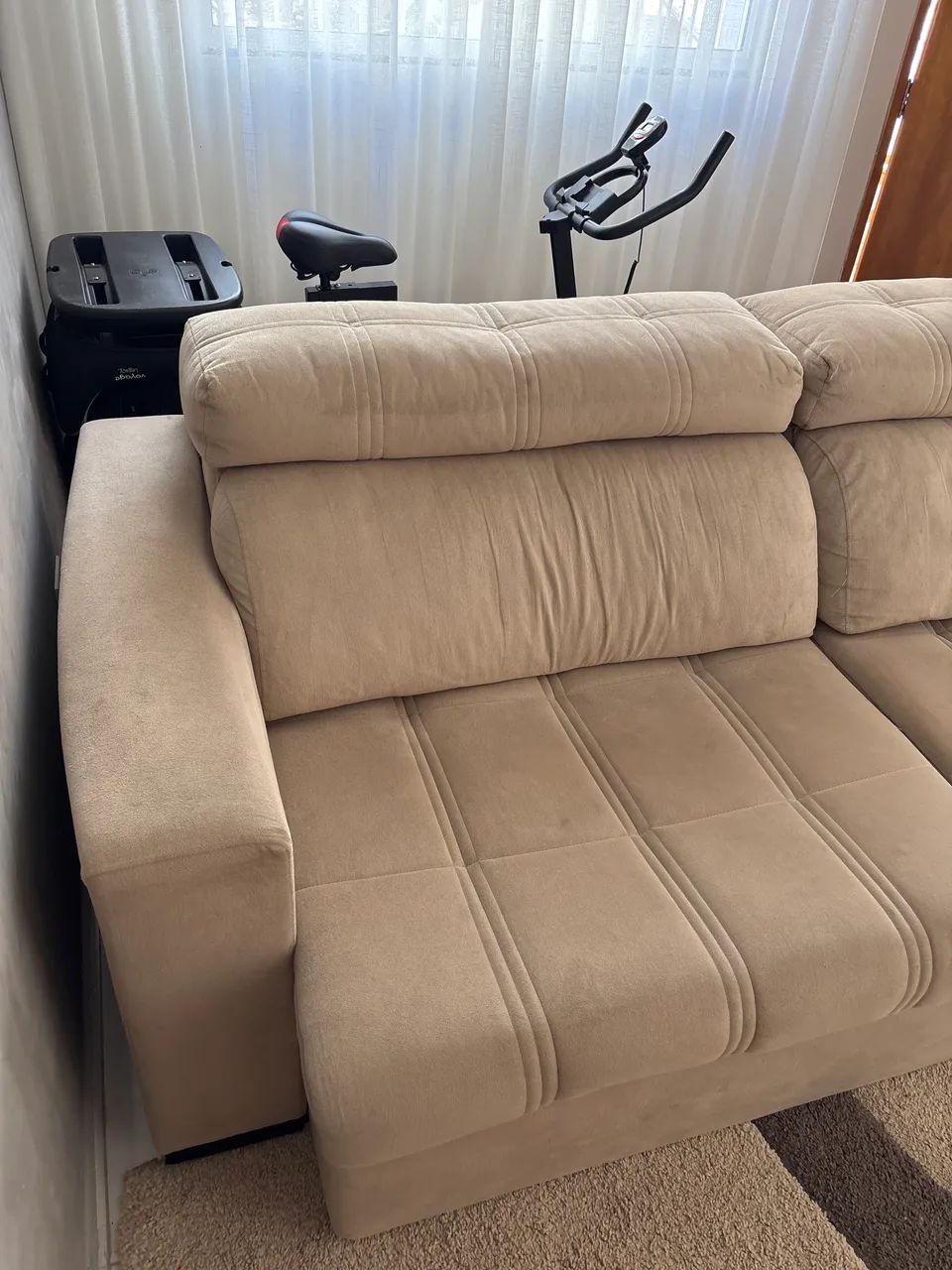 Sofá retrátil 2,60 plenitude com entrada USB - Foto 3