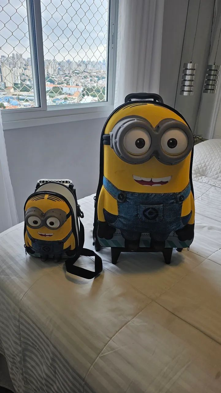 Mala mochila Minions 2 peças 