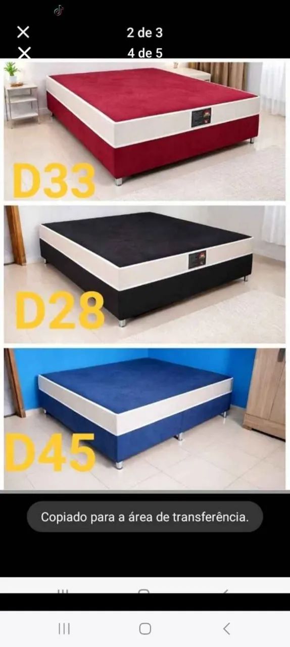 Camas box casal