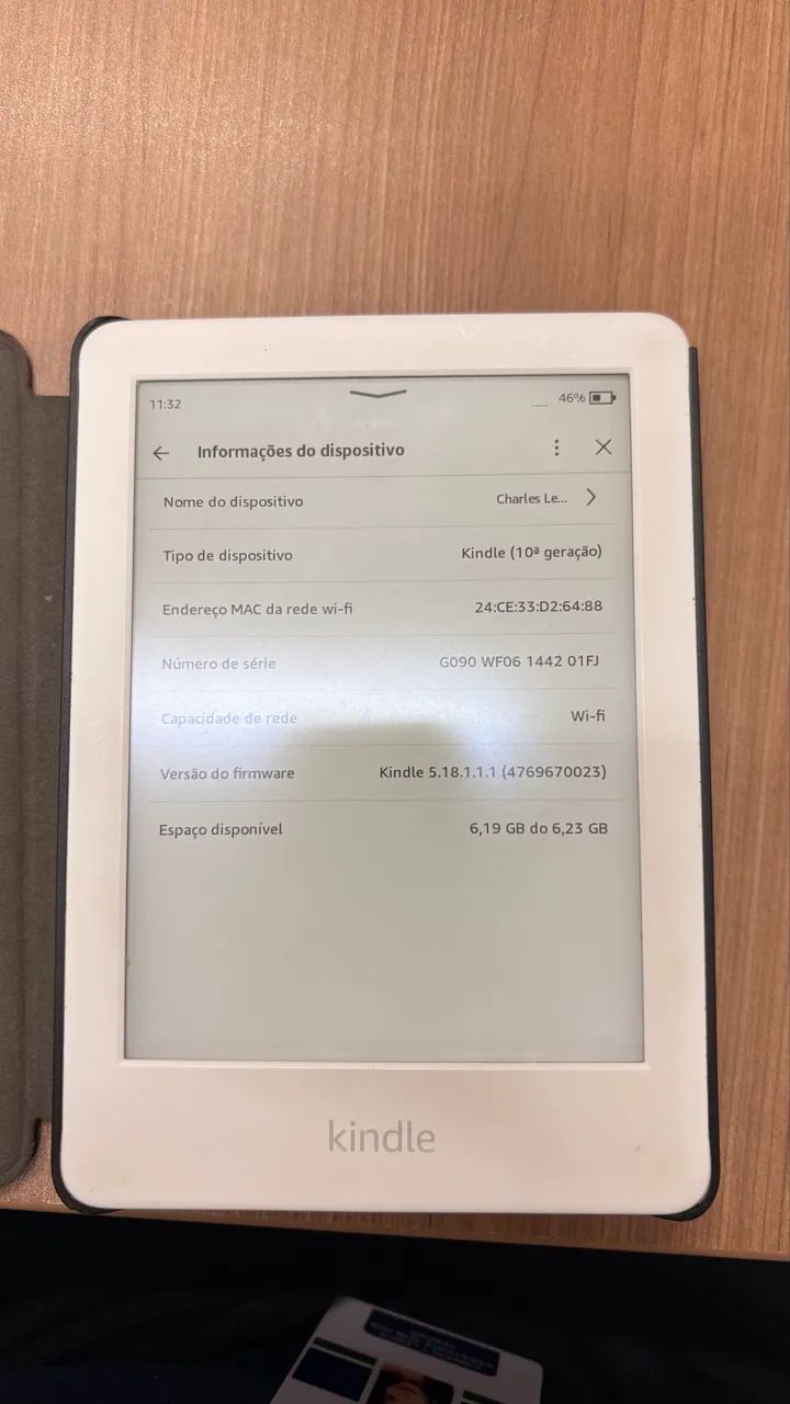 Kindle branco  - Foto 3