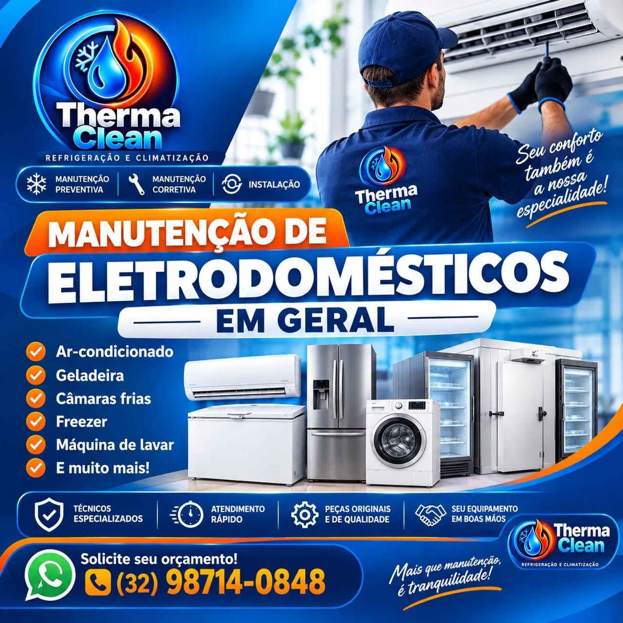 Manutenção em eletrodomésticos gerais