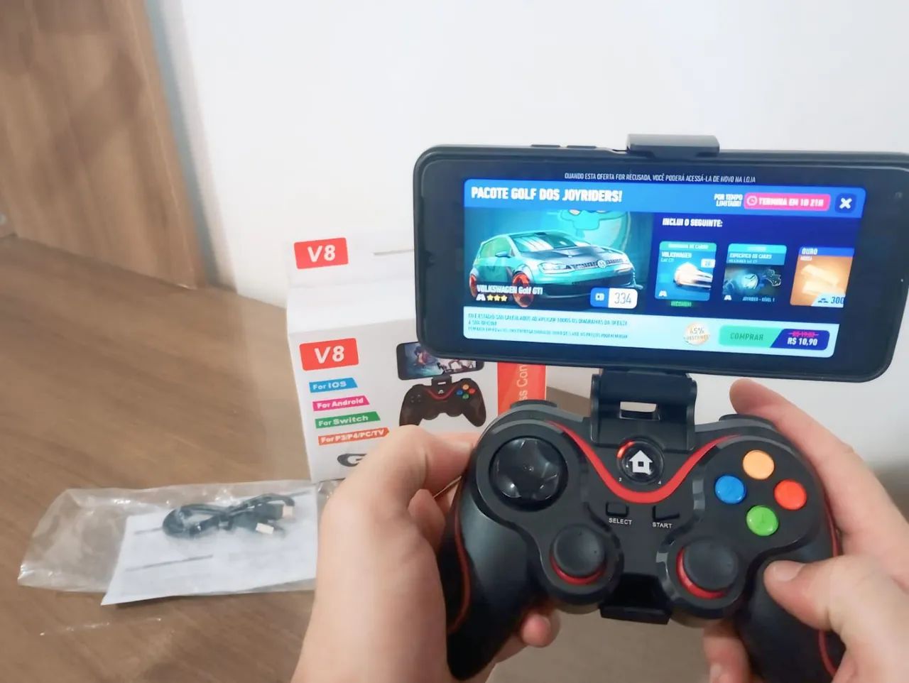 Controle joystick. 