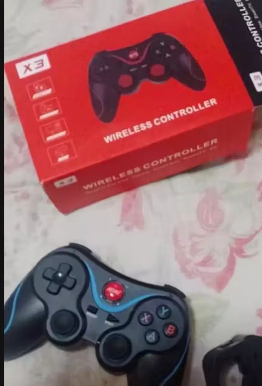 Controle X3 Sem Fio Joystick Android Ios Ps3 Pc Tv Wireless - Foto 2