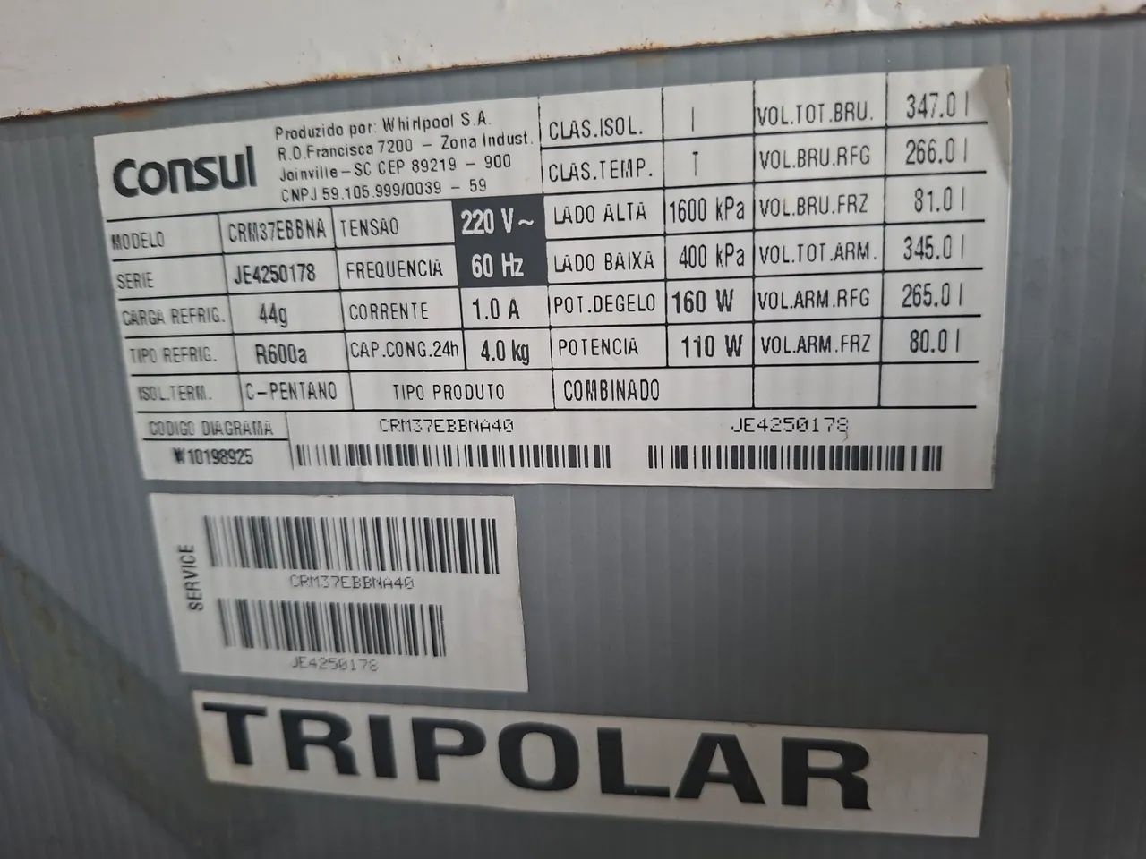 Geladeira Consul 347L - Foto 4