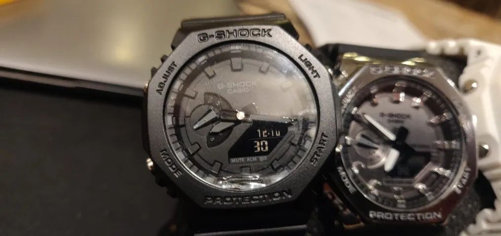 Casio G-Shock GM-2100 - Preteado, Branco e Preto (UNIDADE) - Foto 2
