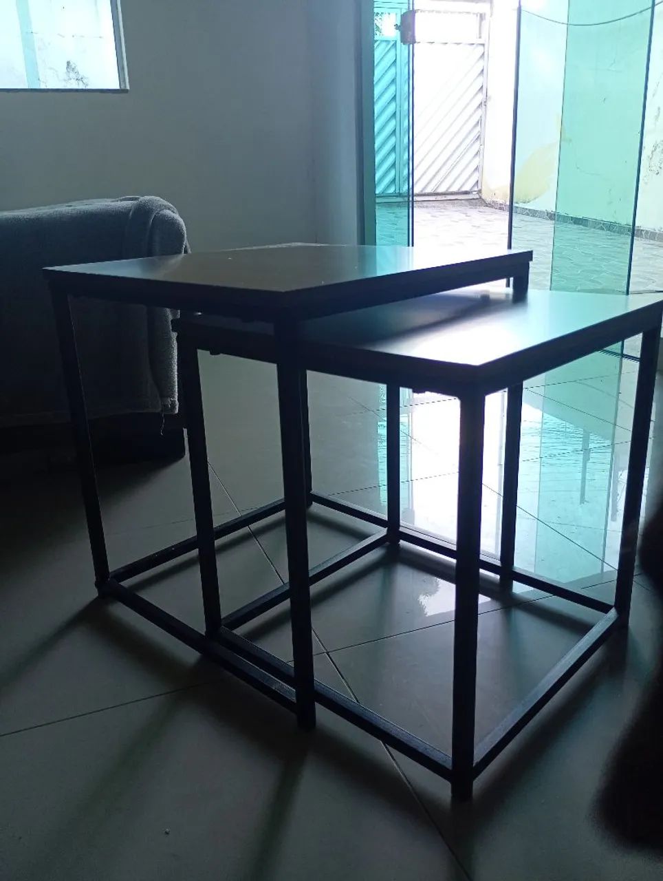 Mesa de centro  industrial 2 em 1 lindíssima , só.130 - Foto 4