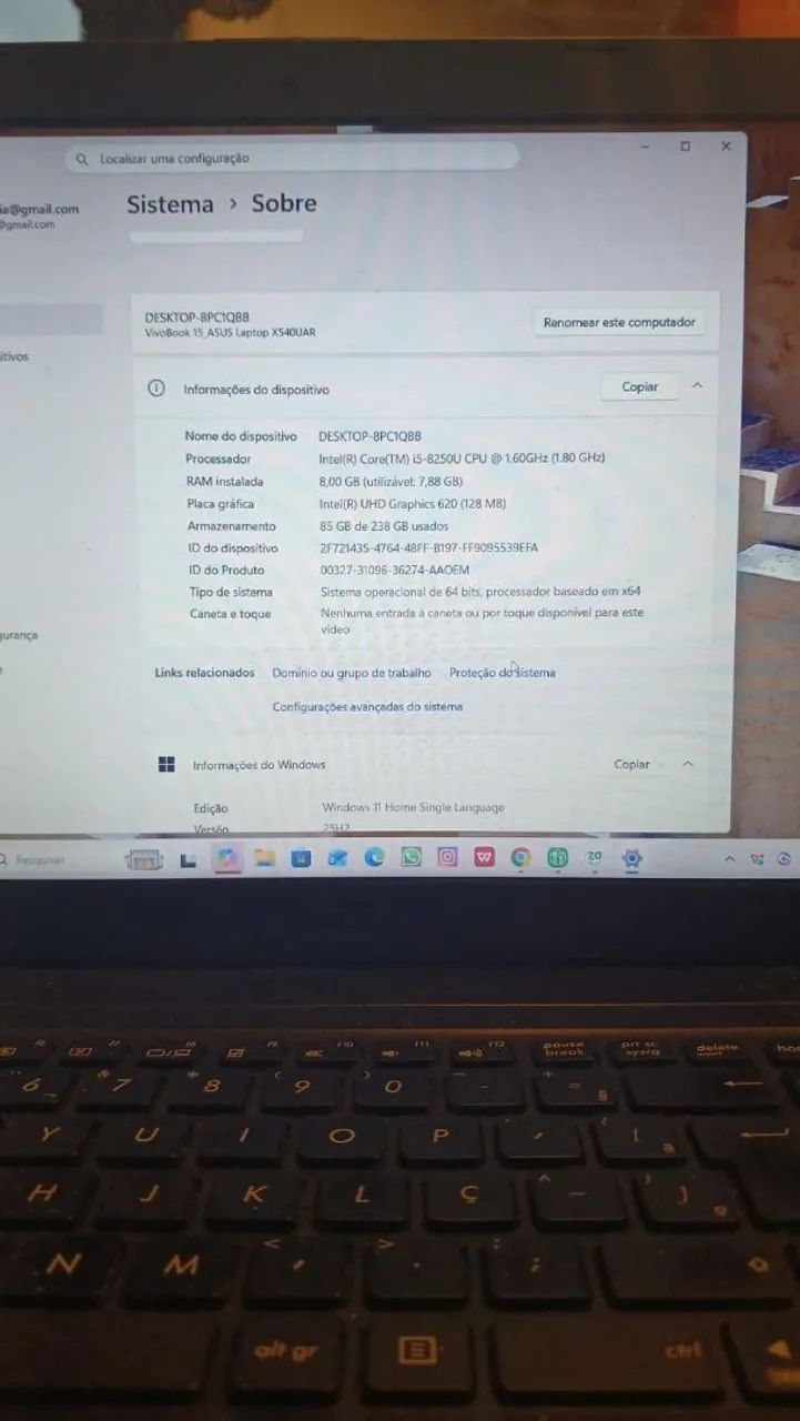 Vendo Notebook Asus X540UAR - Foto 4
