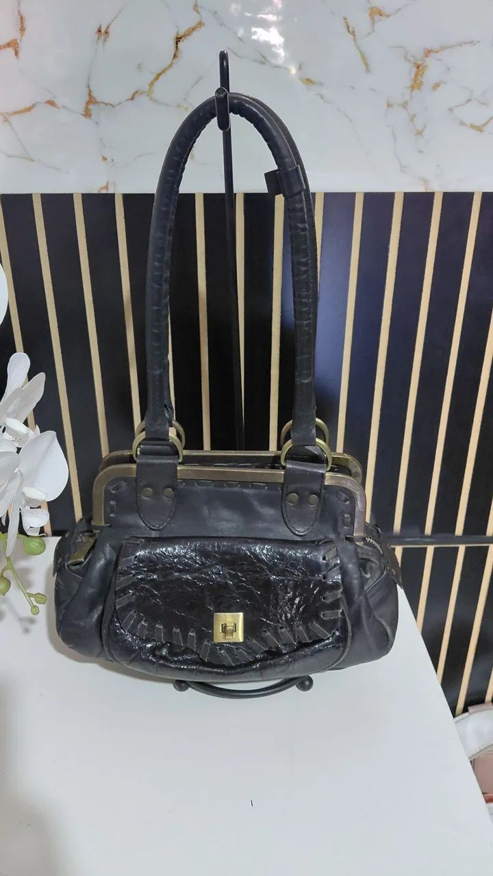 Bolsa couro legítimo  - Foto 2